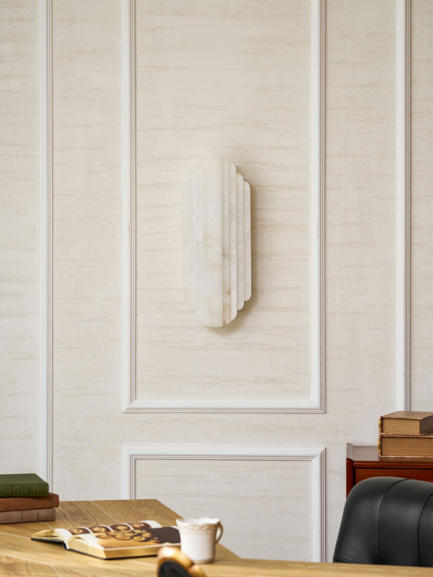 Applique murale moderne Vas en Albâtre Blanc