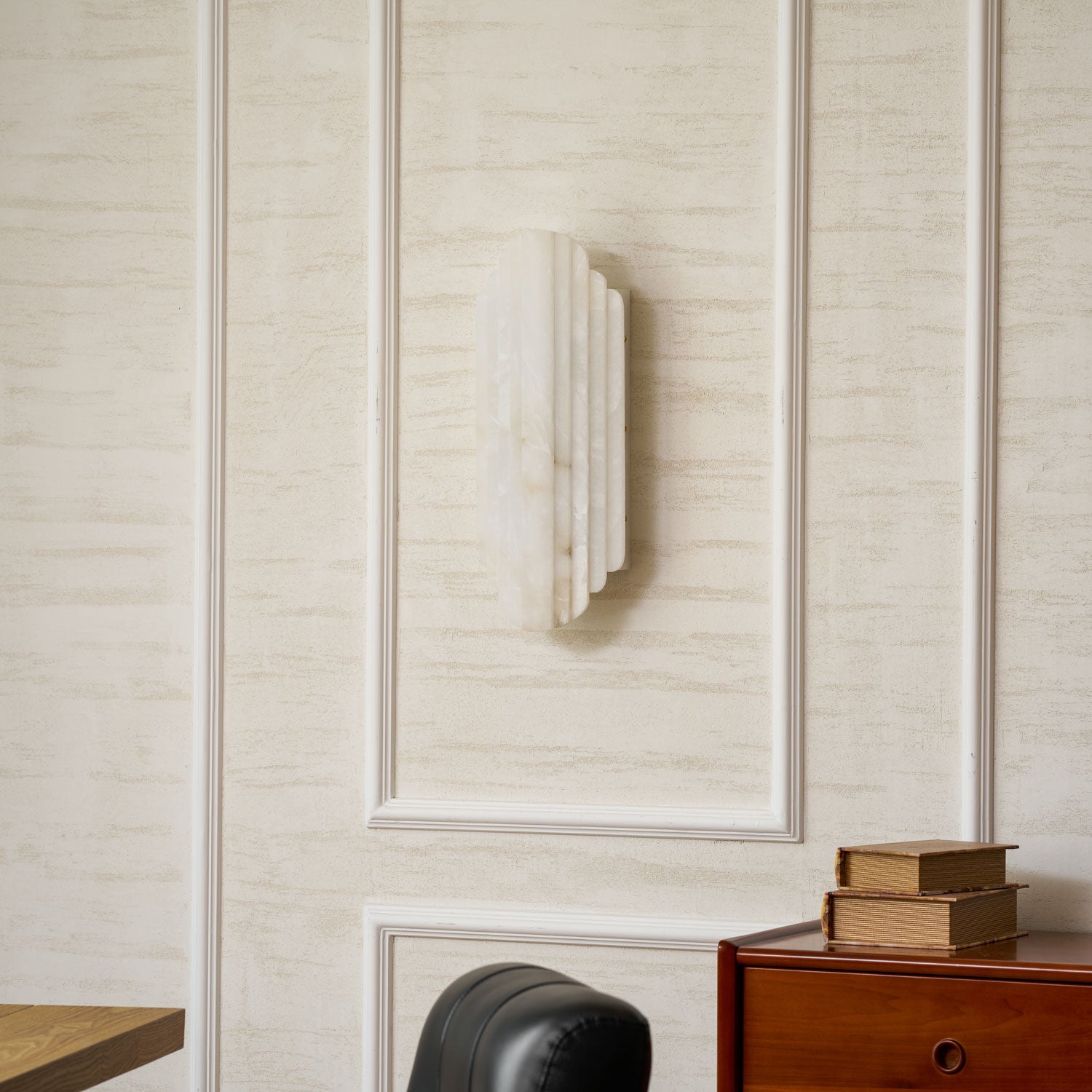 Applique murale moderne Vas en Albâtre Blanc