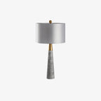 Lampe à poser moderne Buckley en Métal, Marbre Doré et gris