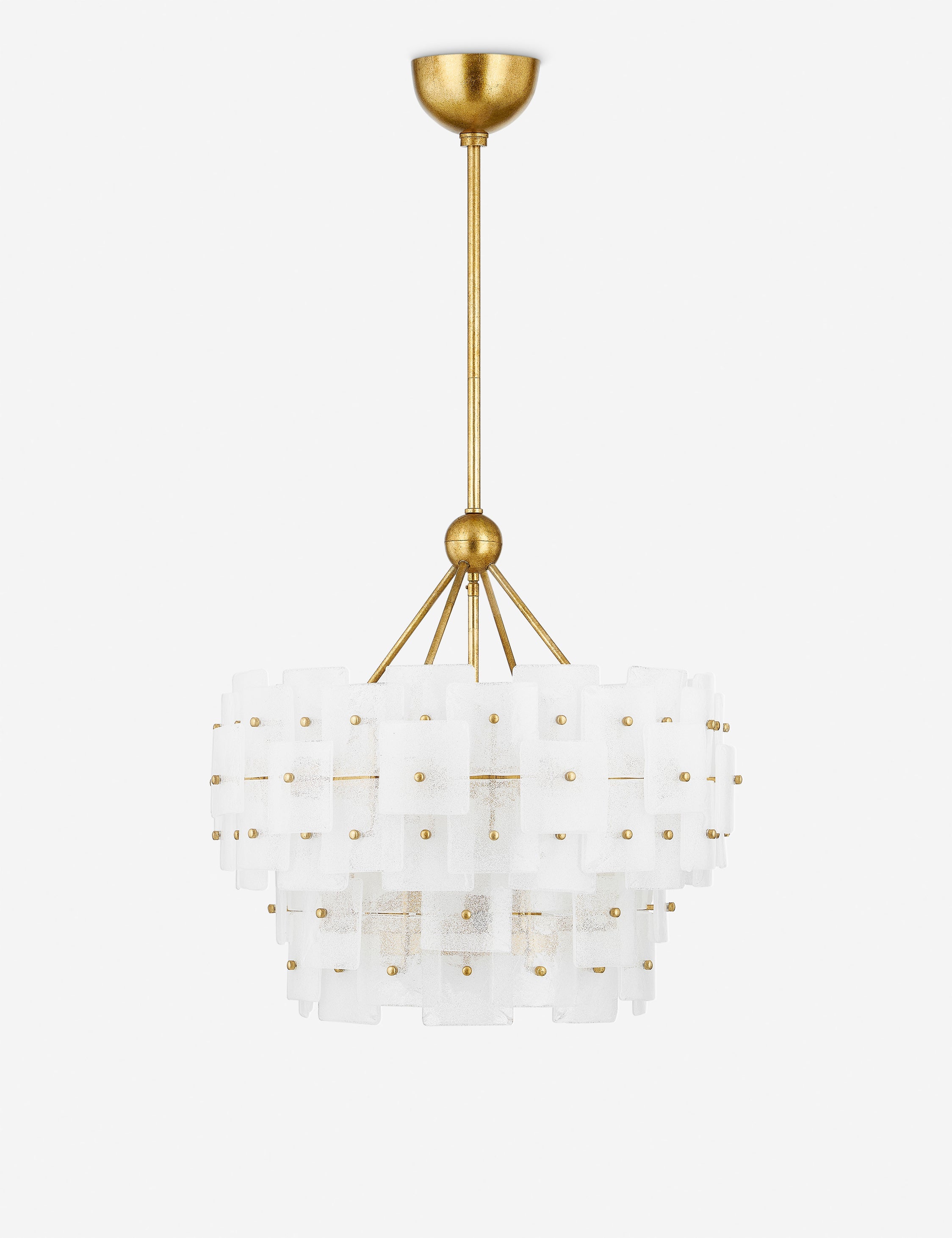 Lustre design Fannar en feuille d'or vintage - Feuille d'or vintage