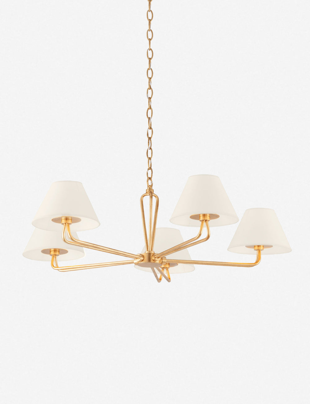 Lustre contemporain Chance en laiton - Laiton