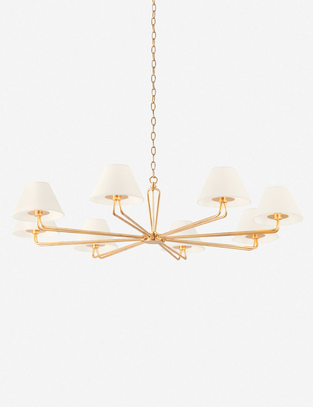 Lustre contemporain Chance en laiton - Laiton