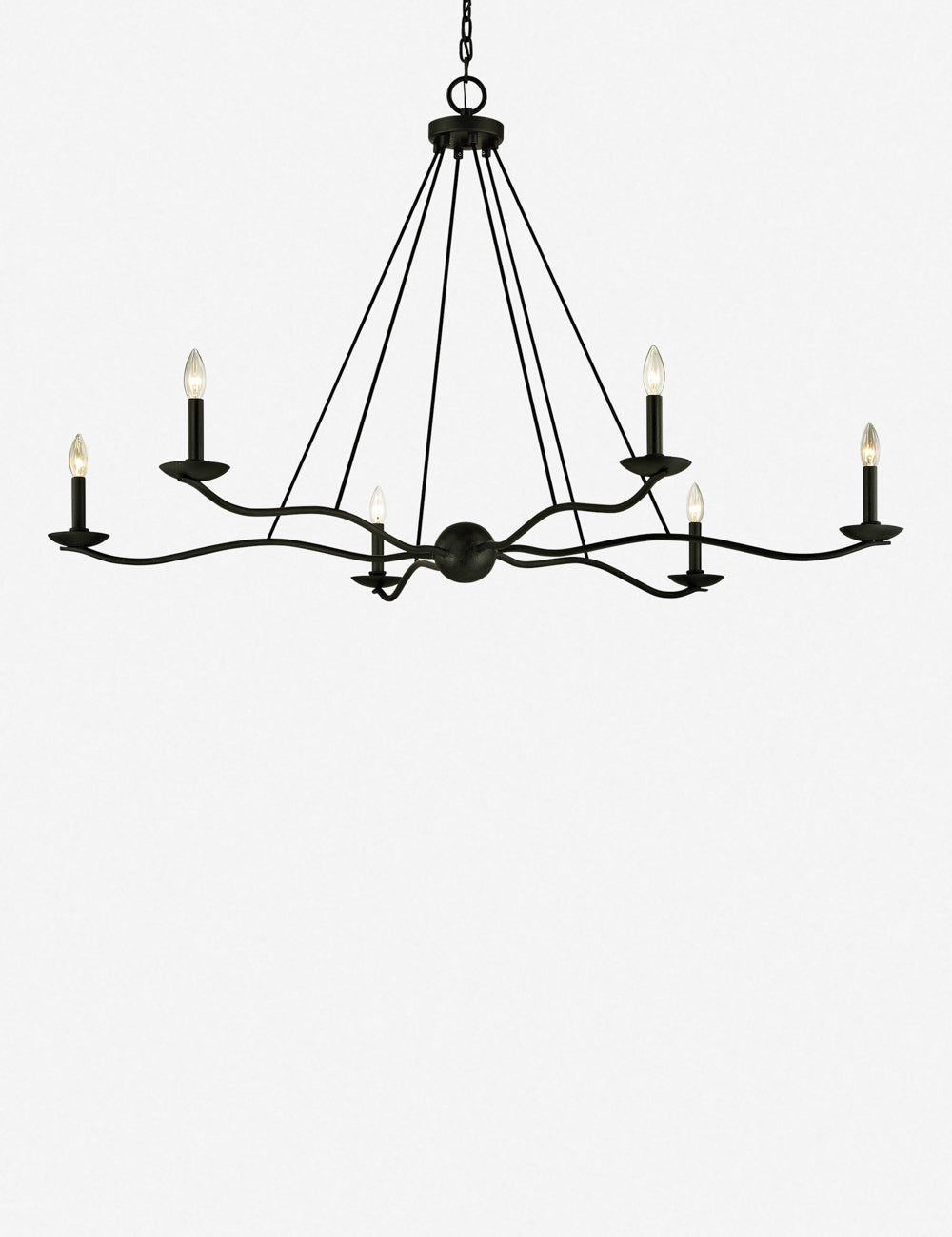 Lustre contemporain Ingram en fer forgé - Fer forgé