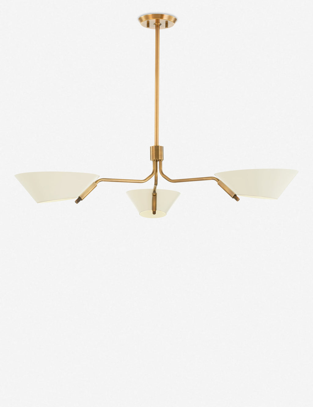 Lustre moderne Sen en crème et laiton - Crème et laiton