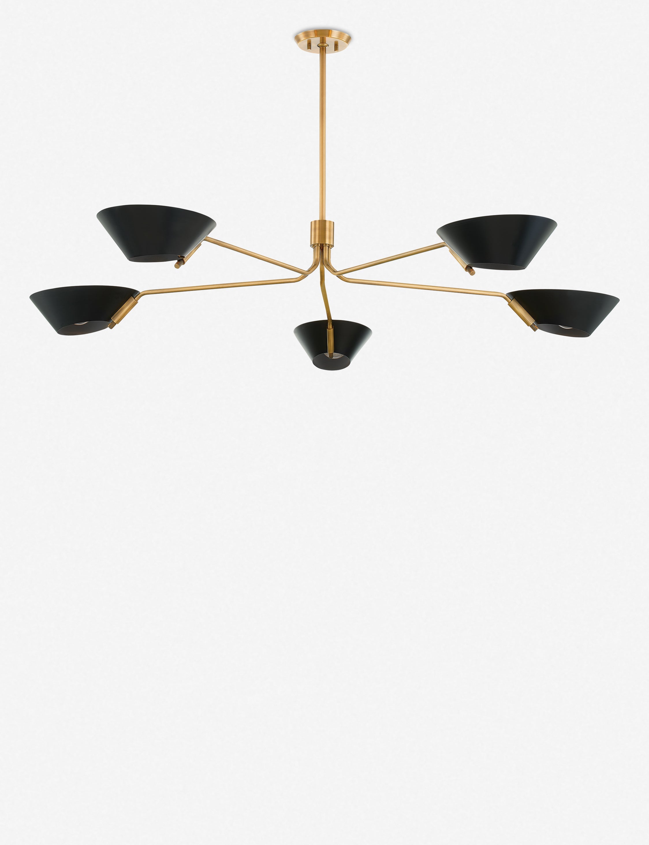 Lustre moderne Sen en noir et laiton - Noir et laiton