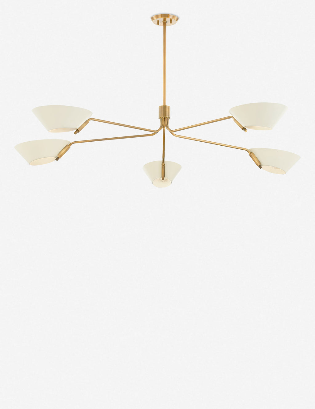 Lustre moderne Sen en crème et laiton - Crème et laiton