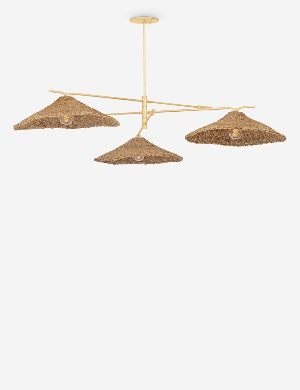 Lustre organique Sael en feuille d'or vintage - Feuille d'or vintage