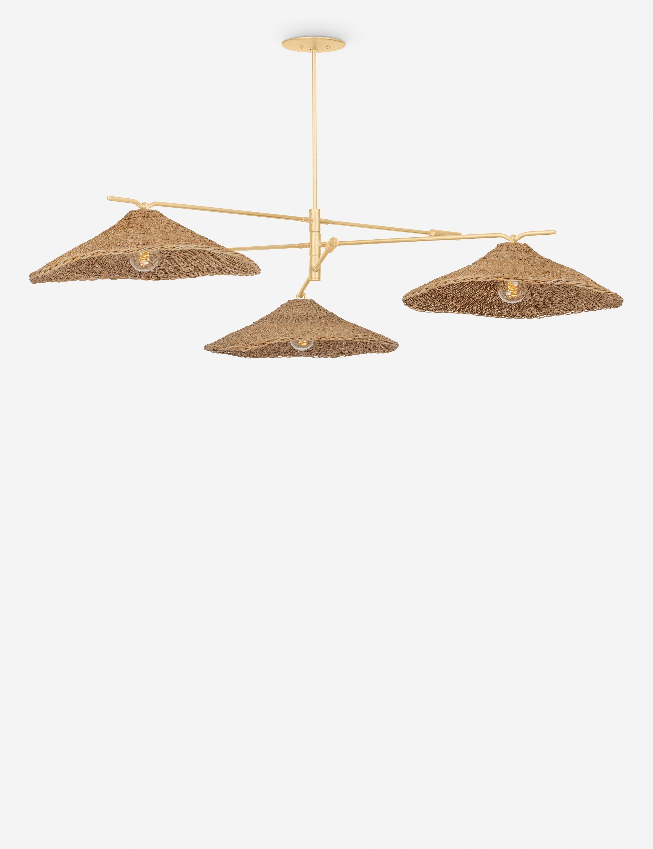 Lustre organique Sael en feuille d'or vintage - Feuille d'or vintage