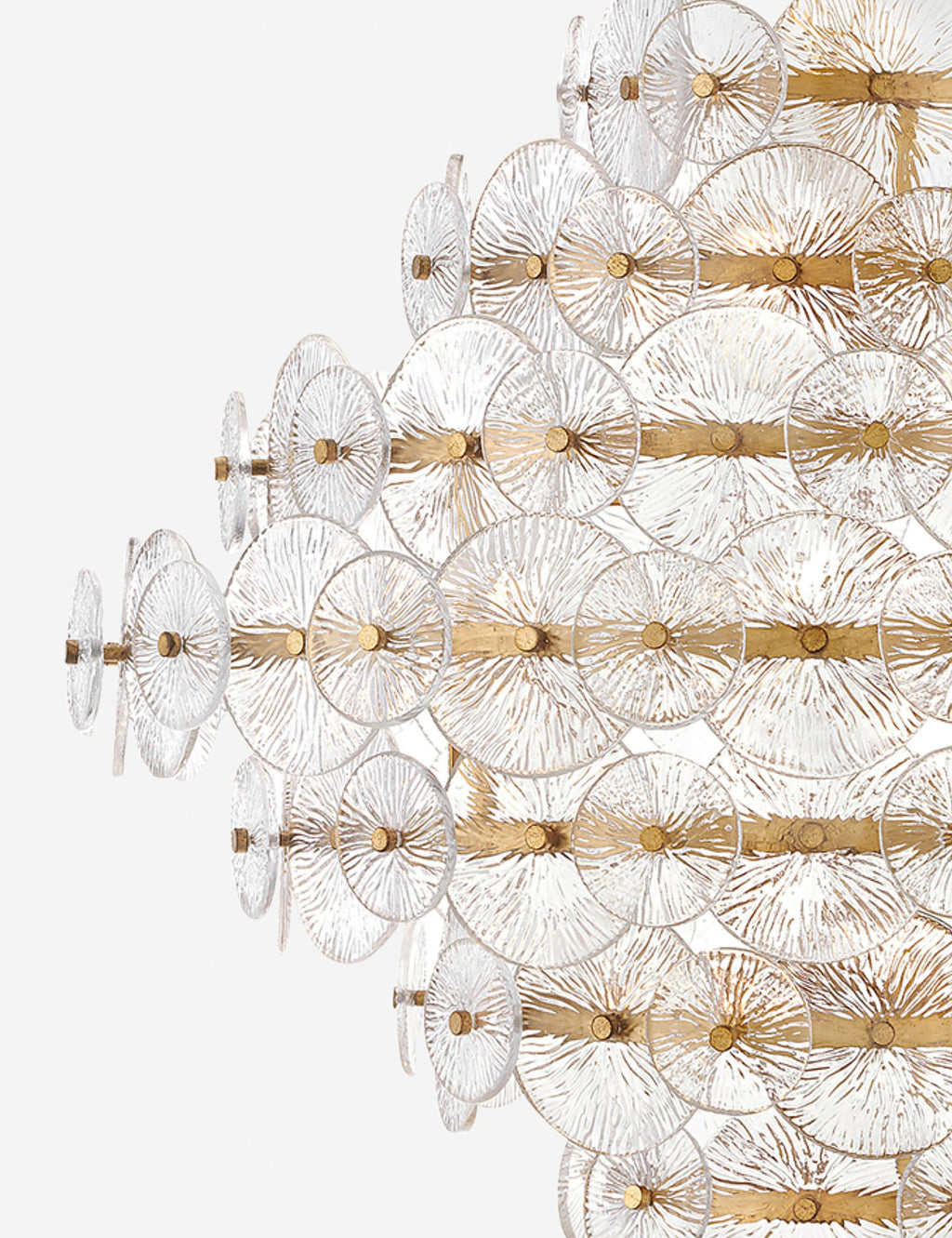 Lustre contemporain Lawson en patiné laiton - Patiné laiton