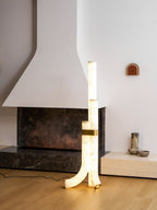 Lampadaire moderne Askild en Albâtre