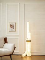 Lampadaire moderne Askild en Albâtre