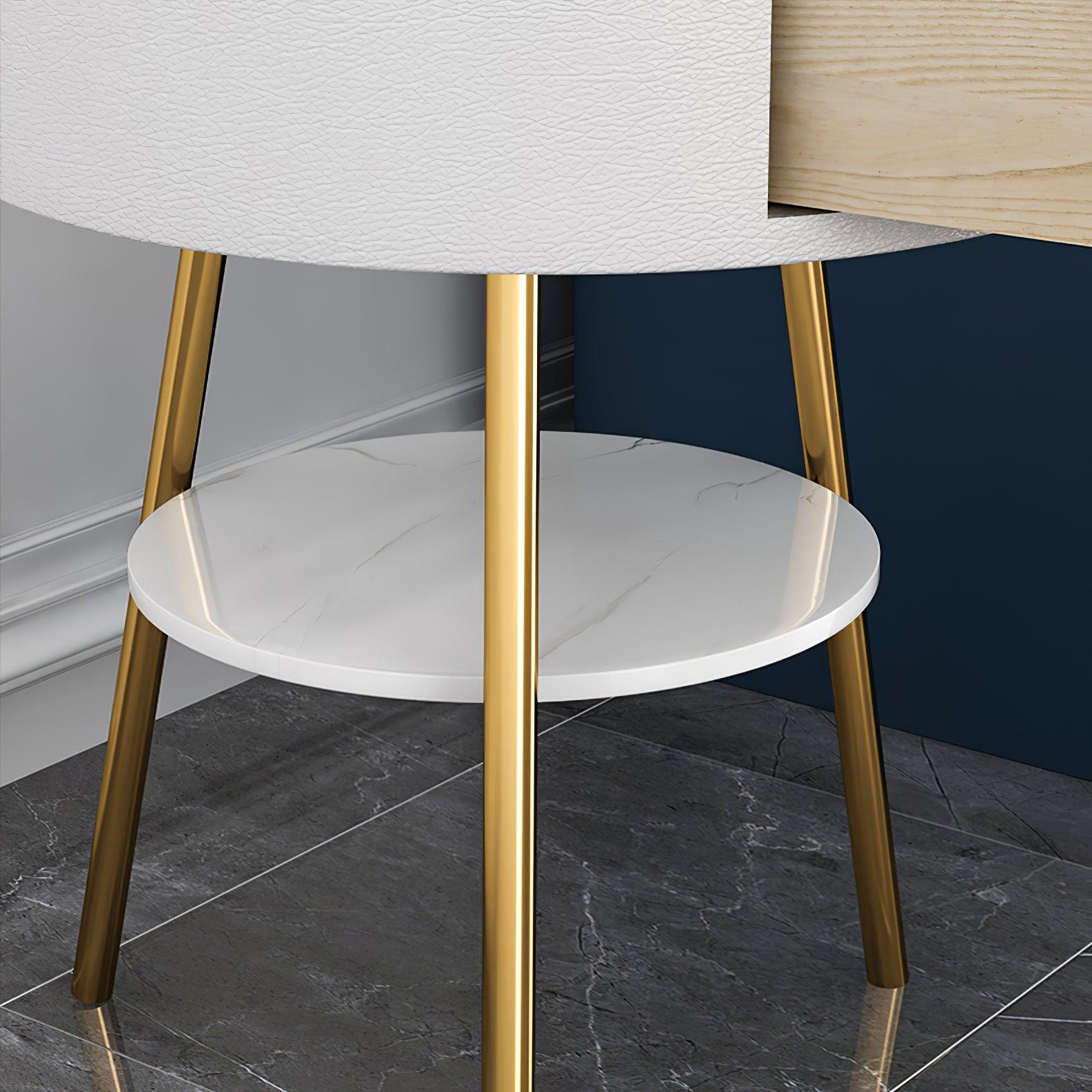 Lampadaire moderne Torbrand en Métal, Fer, Plume, M Blanc et doré