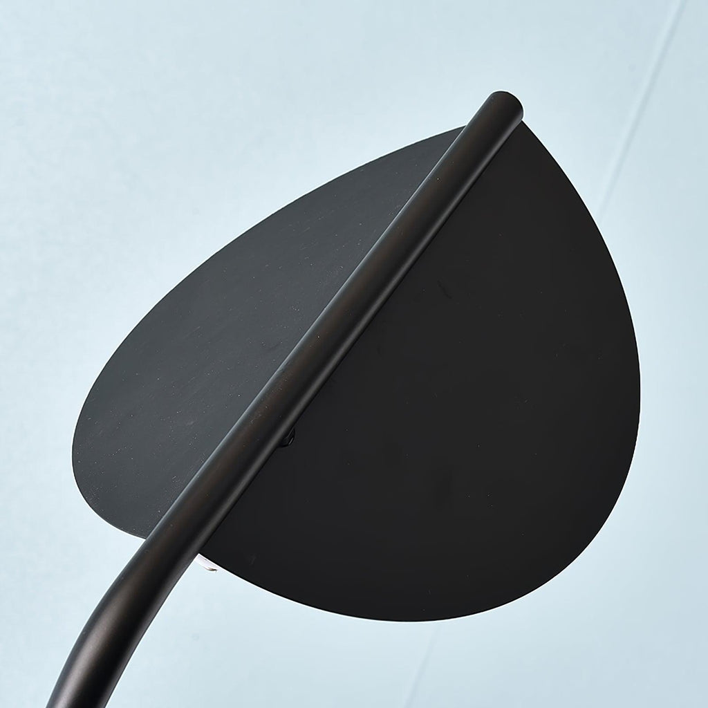 Lampadaire moderne Luca en Noir et noir marbre
