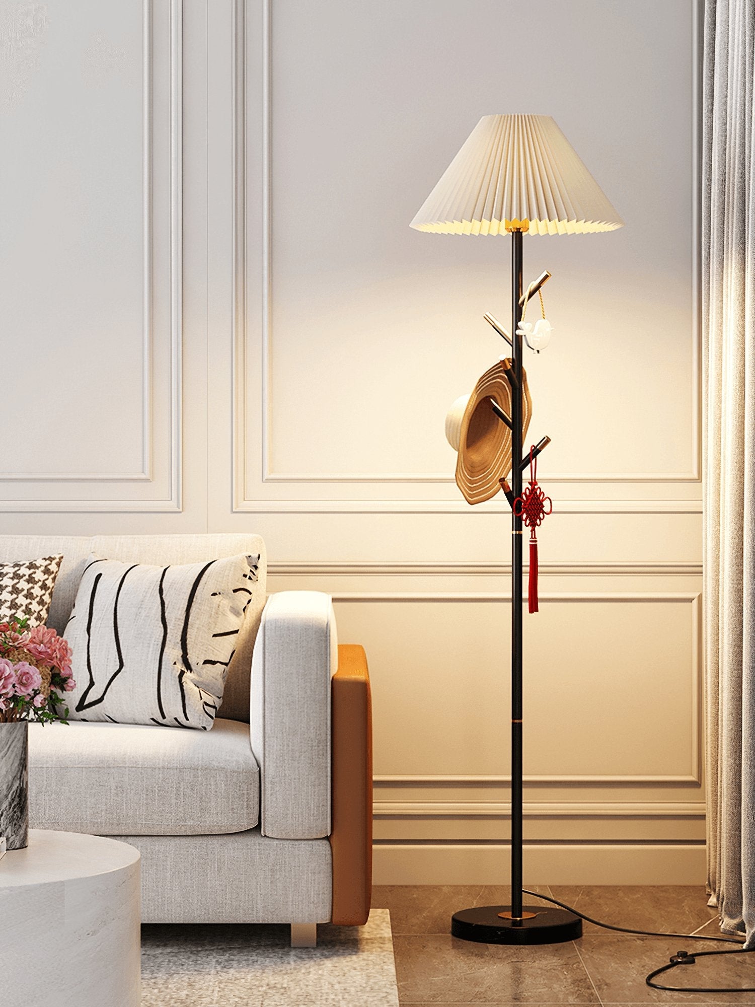 Lampadaire moderne Stav en Marbre Blanc