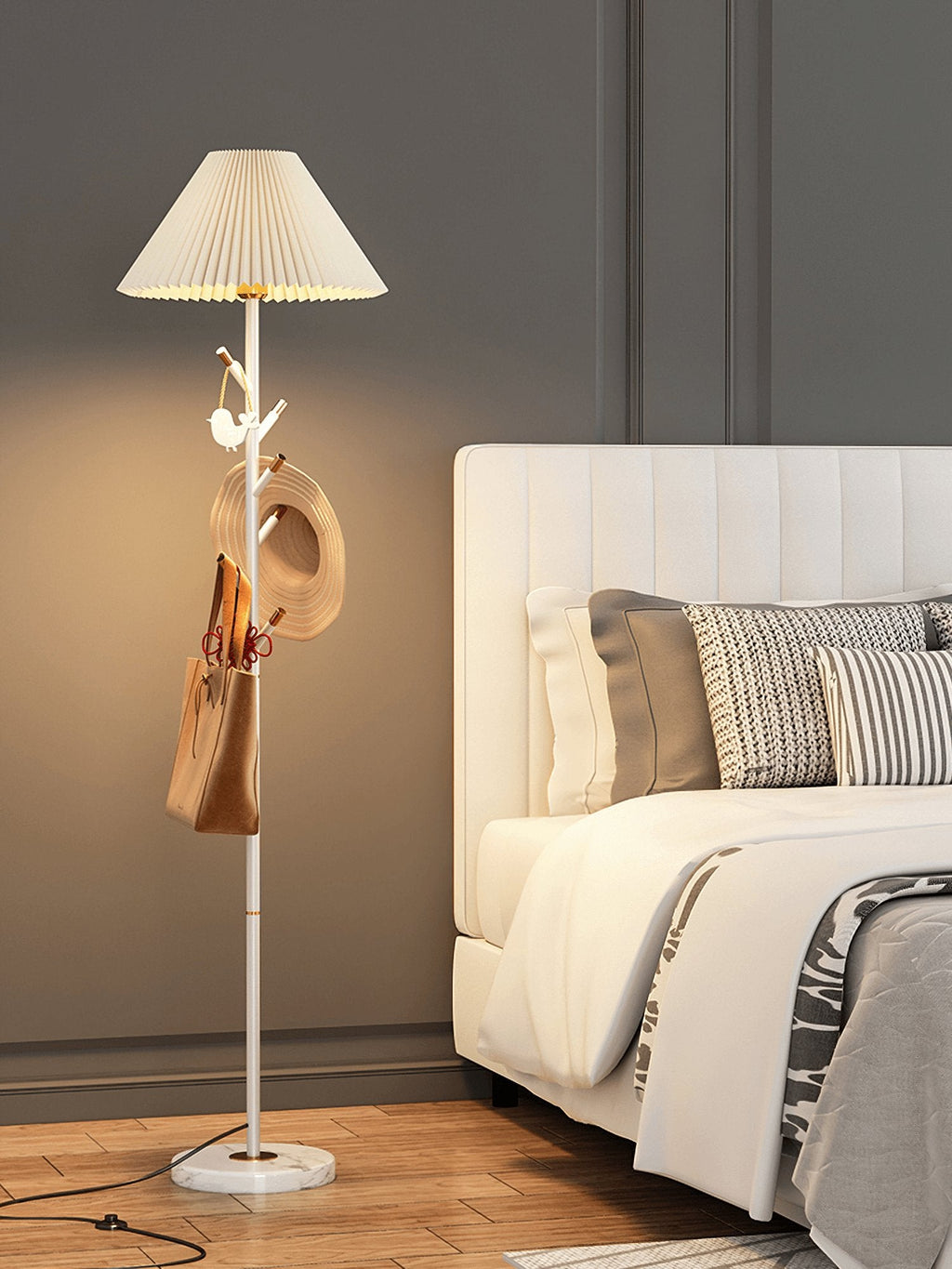 Lampadaire moderne Stav en Marbre Blanc