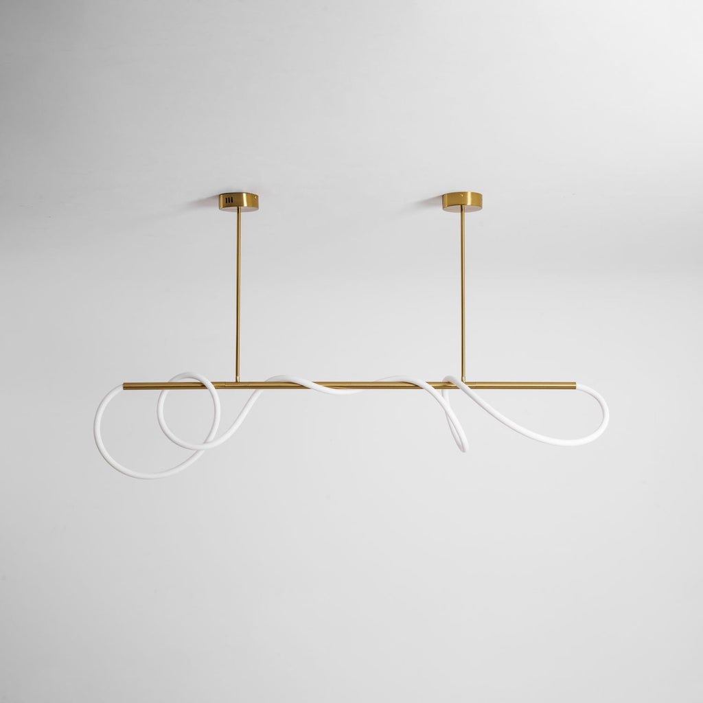 Lustre moderne Dagan en Métal Or et blanc