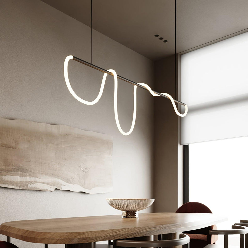Lustre moderne Dagan en Métal Noir et blanc