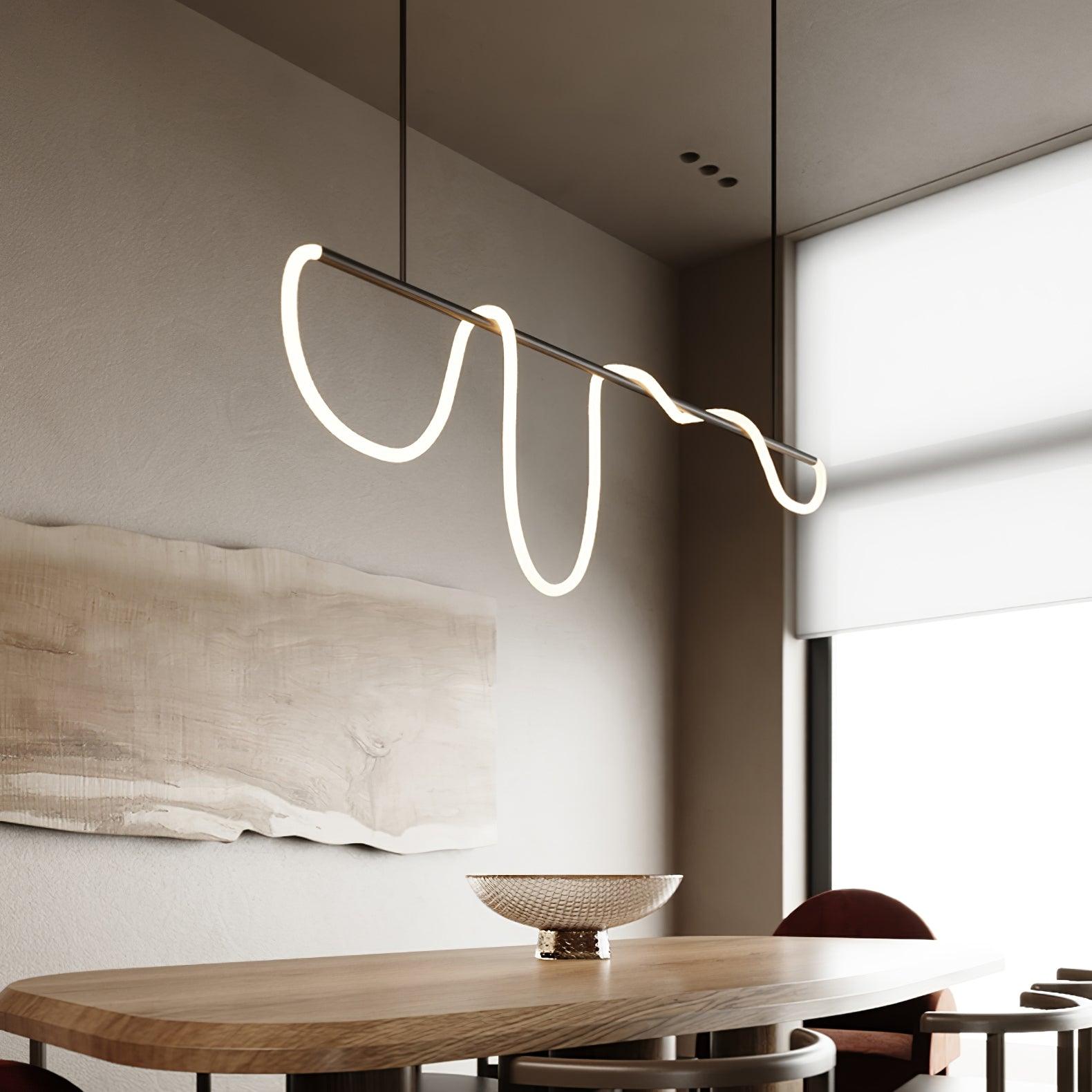 Lustre moderne Dagan en Métal Noir et blanc