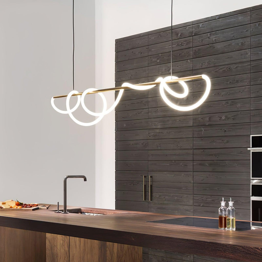 Lustre moderne Dagan en Métal Or et blanc