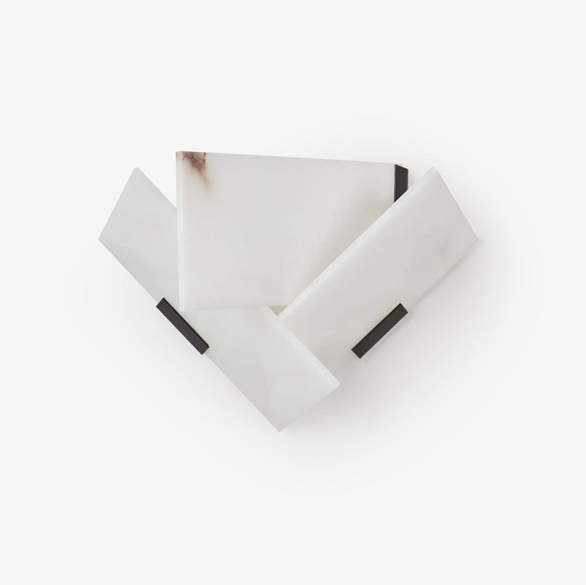 Applique murale moderne Didrek en Albâtre Blanc