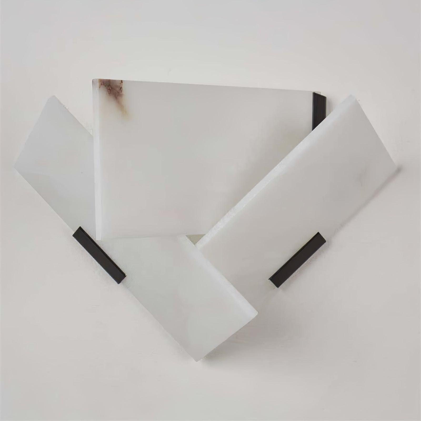 Applique murale moderne Didrek en Albâtre Blanc