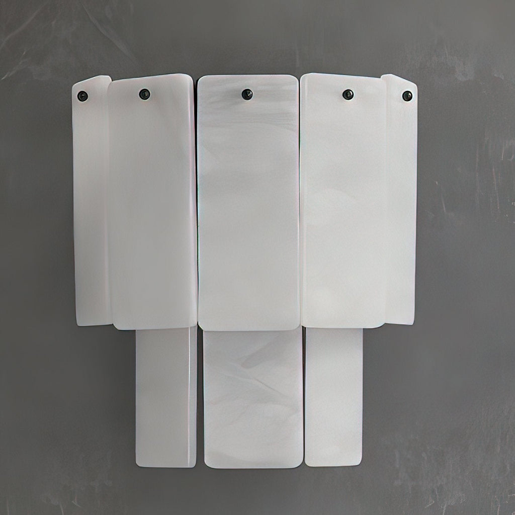 Applique murale moderne Birgir en Albâtre Blanc