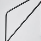Lampadaire moderne Gudvar en Fer, Métal, Tissu, Marbre Noir et blanc