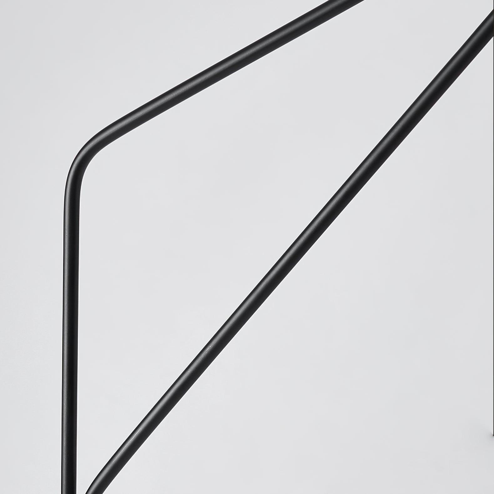 Lampadaire moderne Gudvar en Fer, Métal, Tissu, Marbre Noir et blanc