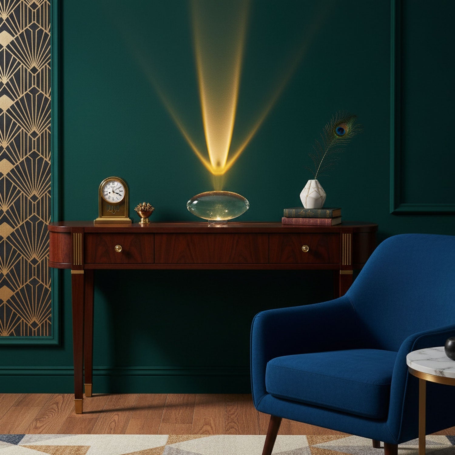Lampe à poser moderne Kaarle en Verre
