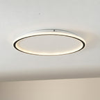 Plafonnier LED Scandinave Aapo Rond en Métal Blanc