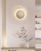 Applique murale moderne Lennard en Travertin jaune
