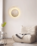 Applique murale moderne Lennard en Travertin jaune