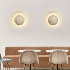 Applique murale moderne Lennard en Travertin jaune