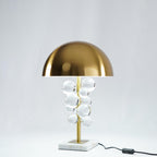 Lampe à poser moderne Nori en Marbre Doré et Multicolor