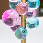Lampe à poser moderne Nori en Marbre Doré et Multicolor