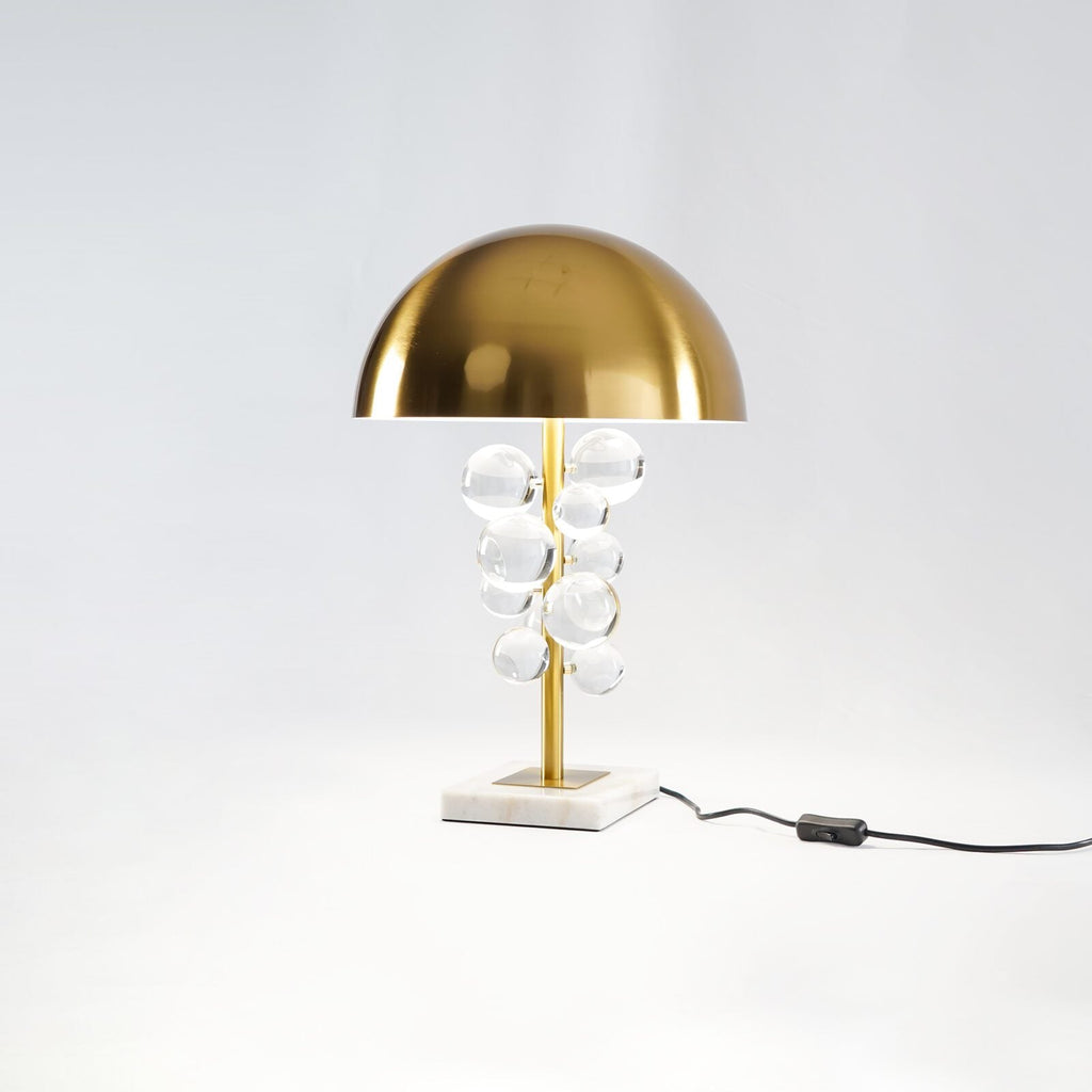 Lampe à poser moderne Nori en Marbre Doré et Multicolor