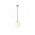 Lustre moderne Ejnar en Métal, Verre Nickel