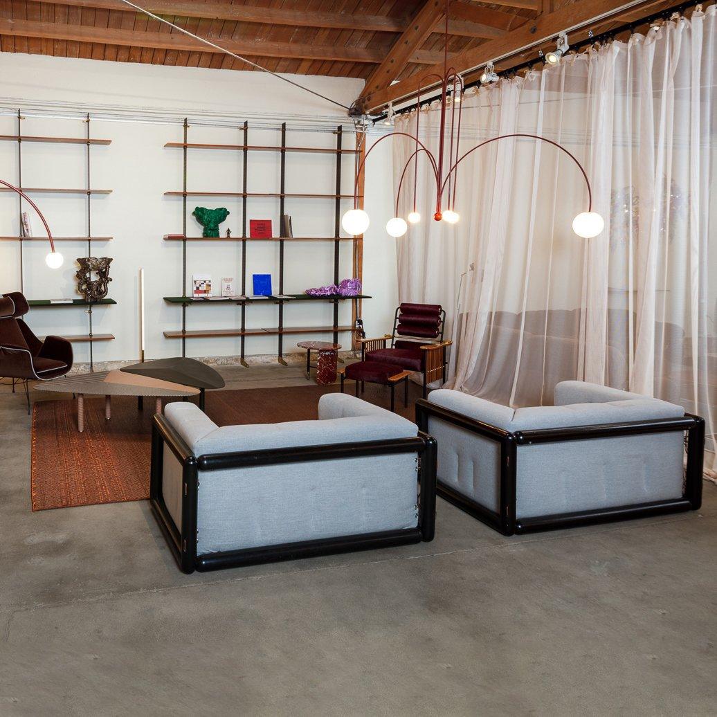 Lustre moderne Ejnar en Métal, Verre bordeaux