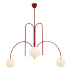Lustre moderne Ejnar en Métal, Verre Cuivre plaqué