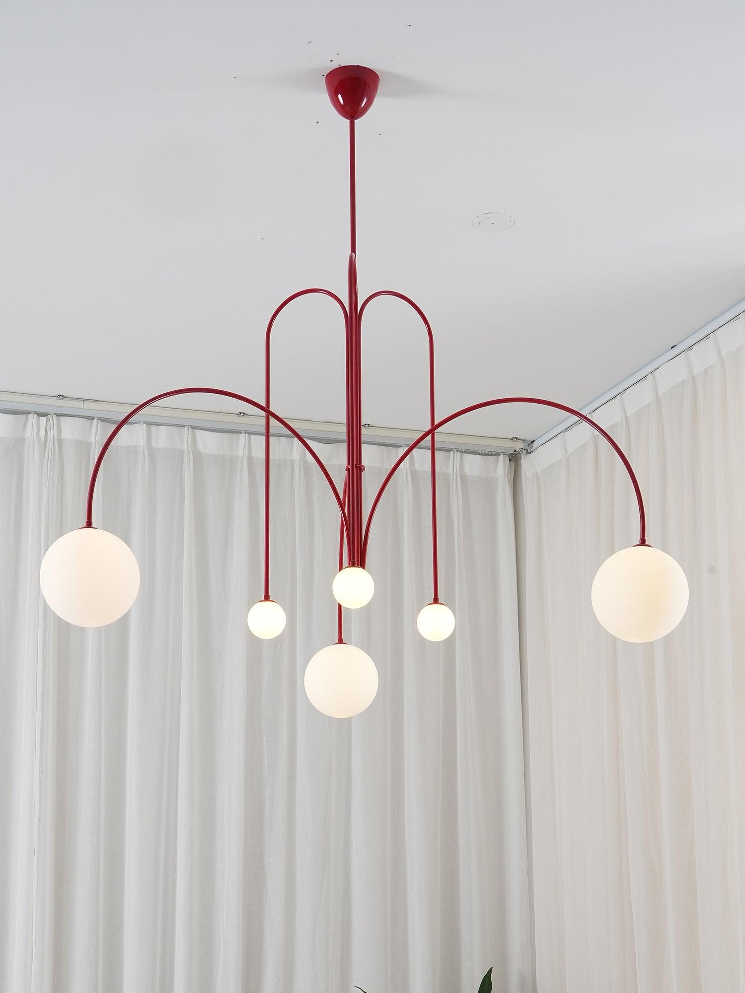 Lustre moderne Ejnar en Métal, Verre Noir