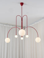 Lustre moderne Ejnar en Métal, Verre Cuivre plaqué
