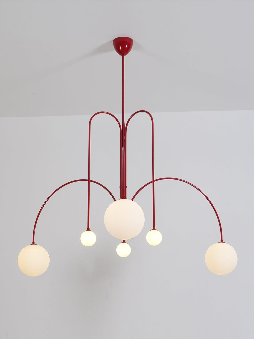 Lustre moderne Ejnar en Métal, Verre Cuivre plaqué