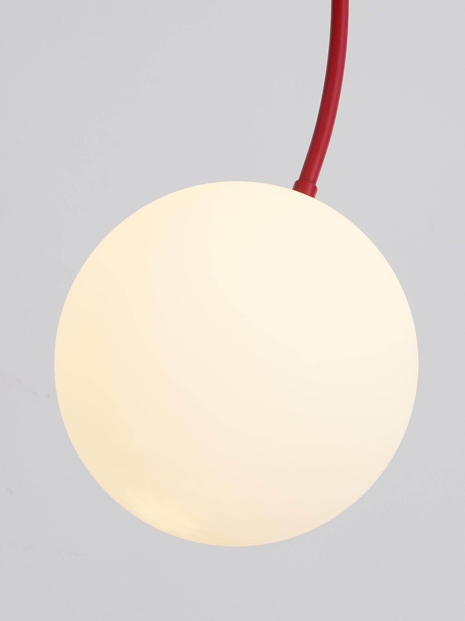 Lustre moderne Ejnar en Métal, Verre Nickel