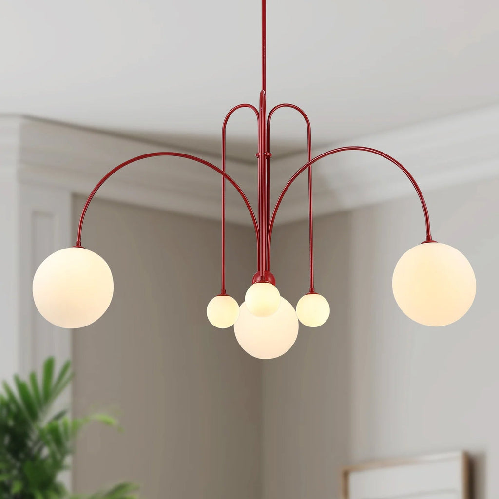Lustre moderne Ejnar en Métal, Verre Noir