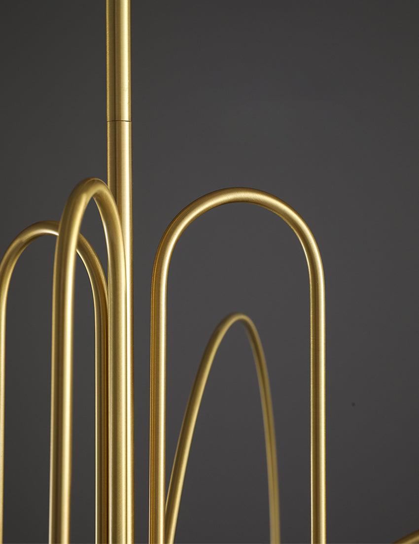 Lustre moderne Ejnar en Métal, Verre Nickel