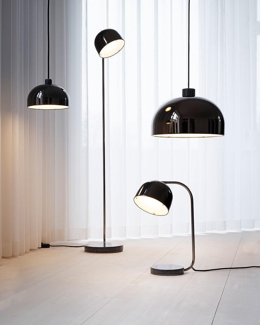 Lampadaire moderne Faulkner en Métal Doré