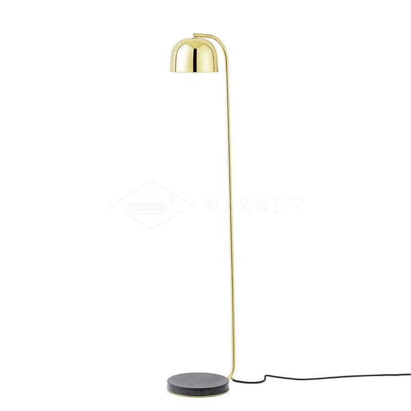 Lampadaire moderne Faulkner en Métal Doré
