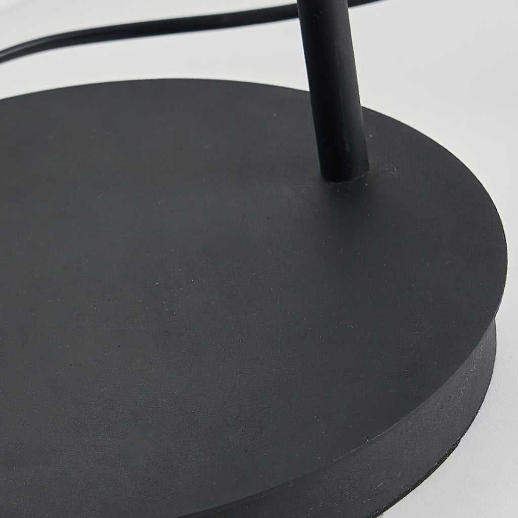 Lampe à poser moderne Walker en Noir et albâtre blanc