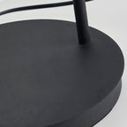 Lampe à poser moderne Walker en Noir et albâtre blanc