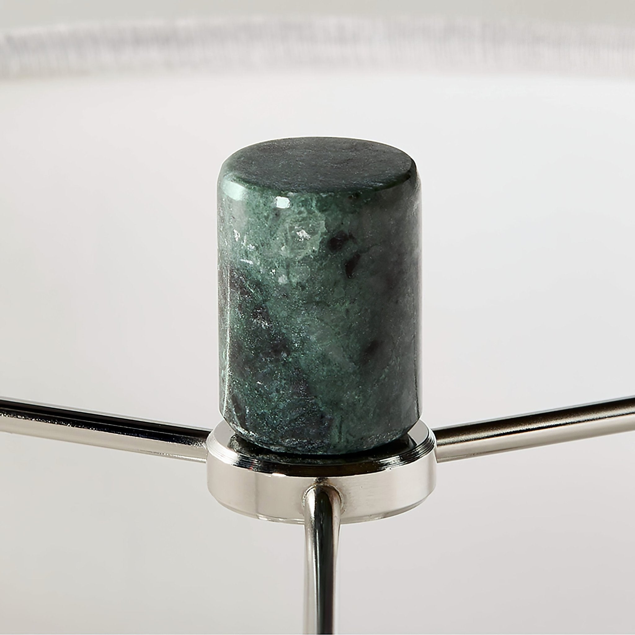 Lampe à poser moderne Blade en Vert marbre et blanc